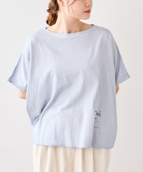 PUAL CE CIN（ピュアルセシン）の「低温染めプルオーバー（Tシャツ/カットソー・レディース・グレー/ピンク/イエロー/ミント/ライトピンク/ライトベージュ/コーラル/ブルー・FREE）」の16枚目の写真