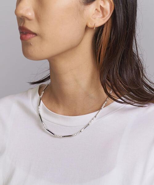 BEAUTY&YOUTH UNITED ARROWS（ビューティーアンドユースユナイテッドアローズ）の「by MBOS イミテーションパール メタル ネックレス（ネックレス・メンズ・その他1・FREE）」の2枚目の写真