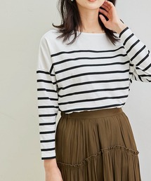 ROPE' PICNIC | 【TRUE COTTON】【リンクコーデ】ボーダープルオーバー(Tシャツ/カットソー)