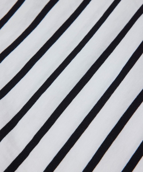 ROPE' PICNIC(ロペピクニック)の「【TRUE COTTON】【リンクコーデ】ボーダープルオーバー(Tシャツ/カットソー・レディース・ブラック/ベージュ/パープル/グリーン・38)」の10枚目の写真