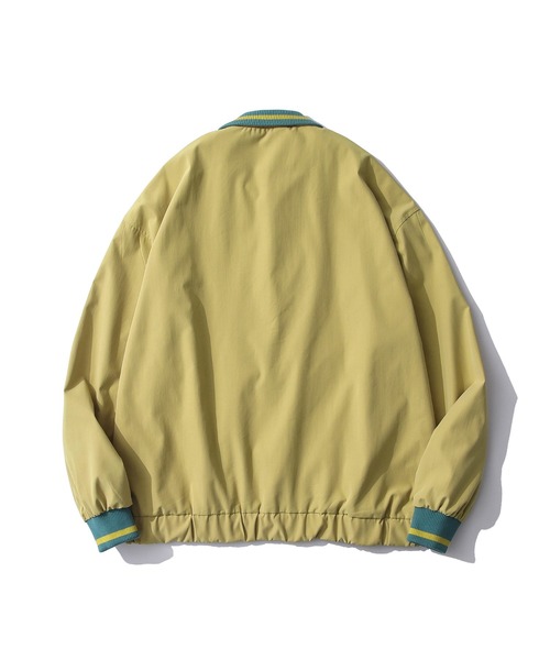HOOK(フック)の「【HOOK】アメカジワークシャツ風コーチジャケット(ブルゾン・メンズ・ベージュ/イエロー/ブルー・M/L/XL)」の4枚目の写真
