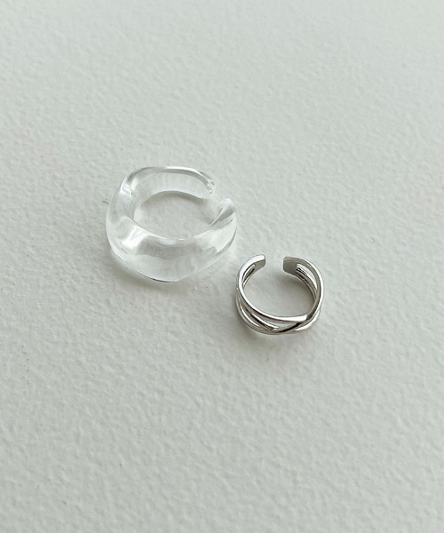 apres jour mignon（アプレジュールミニョン）の「【apresjour mignon×ARIAZ】アクリルイヤカフセット（イヤーカフ・レディース・ライトブルー/アイボリー/その他/ライトブラウン/マスタード・ONESIZE）」の5枚目の写真