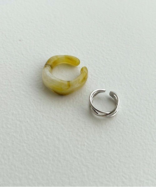 apres jour mignon（アプレジュールミニョン）の「【apresjour mignon×ARIAZ】アクリルイヤカフセット（イヤーカフ・レディース・ライトブルー/アイボリー/その他/ライトブラウン/マスタード・ONESIZE）」の6枚目の写真