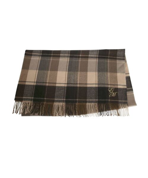 EATME（イートミー）の「EMチェックストール（ストール/ショール・レディース・ブラック/ライトブラウン・FREE）」の8枚目の写真