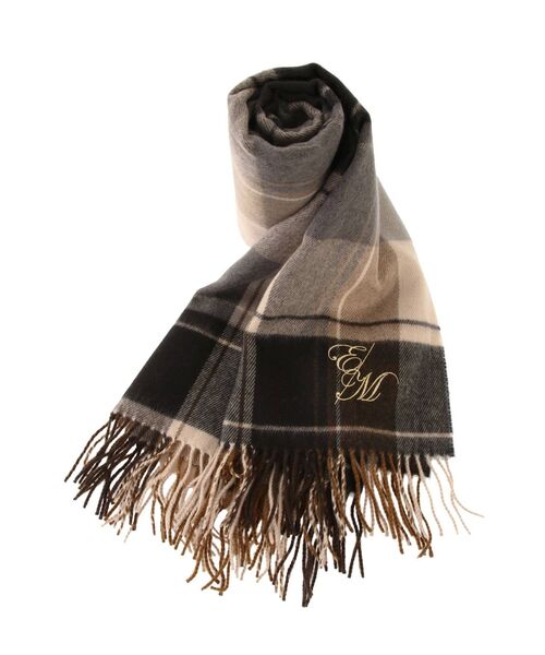 EATME（イートミー）の「EMチェックストール（ストール/ショール・レディース・ブラック/ライトブラウン・FREE）」の14枚目の写真