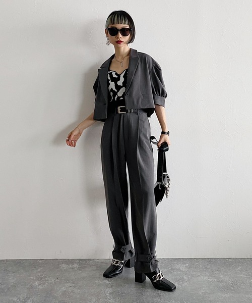 PAGEBOY(ページボーイ)の「CORE / ライタースーツアップパンツ(スラックス・レディース・グレー系その他4/グレー系その他・MEDIUM/SMALL)」の10枚目の写真