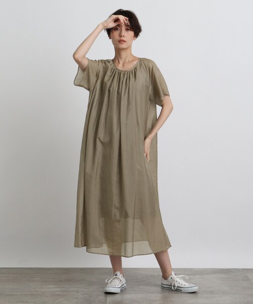 ◆【洗える】シャイニーボイルワンピース