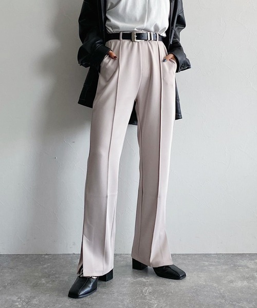 PAGEBOY（ページボーイ）の「カットカラースラックス（スラックス・レディース・ブラック/ブラウン系その他/グレイッシュベージュ/ブルー/パープル系その他・FREE）」の13枚目の写真