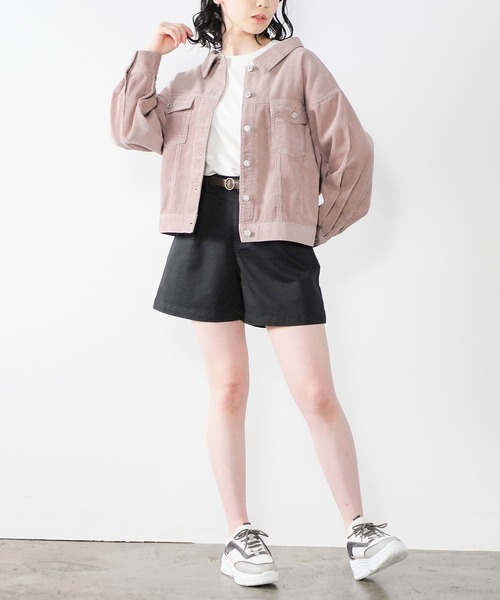 Honeys（ハニーズ）の「レースアップジャケット（その他アウター・レディース・ベージュ/アイボリー/モカ/ピンク系その他・S/M/L）」の14枚目の写真