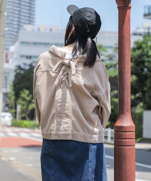 Honeys（ハニーズ）の「レースアップジャケット（その他アウター・レディース・ベージュ/アイボリー/モカ/ピンク系その他・S/M/L）」の16枚目の写真