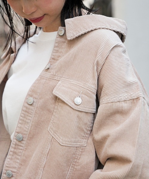 Honeys（ハニーズ）の「レースアップジャケット（その他アウター・レディース・ベージュ/アイボリー/モカ/ピンク系その他・S/M/L）」の11枚目の写真