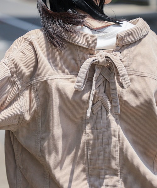 Honeys（ハニーズ）の「レースアップジャケット（その他アウター・レディース・ベージュ/アイボリー/モカ/ピンク系その他・S/M/L）」の10枚目の写真