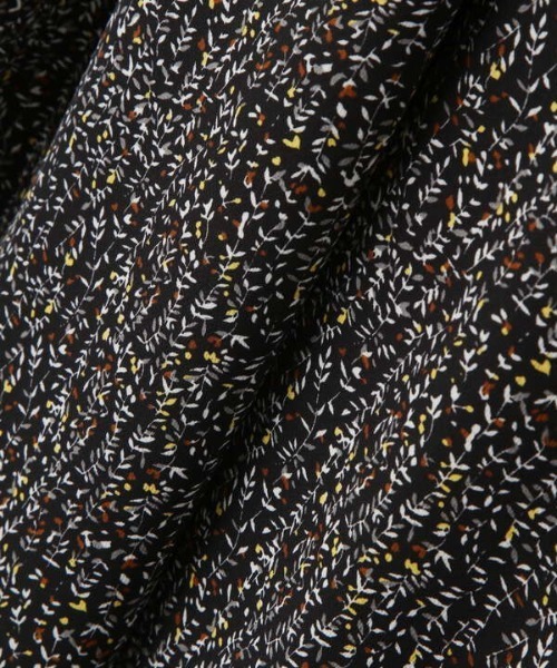 N.（N. Natural Beauty Basic）（エヌエヌナチュラルビューティーベーシック）の「【S Size Line】◆フリルネックコバナ柄ワンピース（ワンピース・レディース・ブラウン系その他/ブラック系その他/ホワイト系その他・MEDIUM/SMALL）」の9枚目の写真