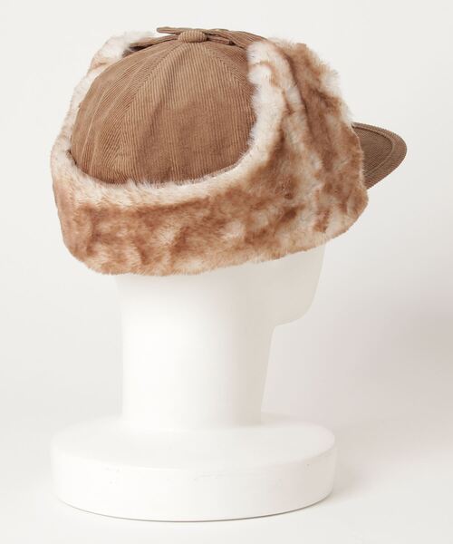 Basiquenti（ベーシックエンティ）の「【Basiquenti】Corduroy Flap Cap BCN-K01558（キャップ・メンズ・ブラック/ベージュ/グリーン/マスタード・FREE）」の5枚目の写真