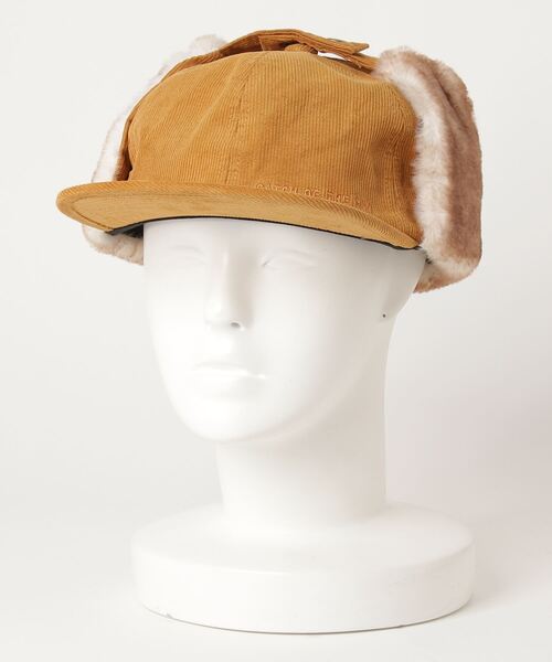 Basiquenti（ベーシックエンティ）の「【Basiquenti】Corduroy Flap Cap BCN-K01558（キャップ・メンズ・ブラック/ベージュ/グリーン/マスタード・FREE）」の6枚目の写真