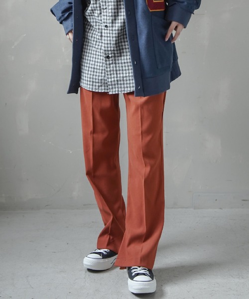 SPINNS（スピンズ）の「ツイルカラースラックス（スラックス・レディース・ブラック/マスタード/チョコ/スモークピンク/ダークオレンジ・ONESIZE）」の5枚目の写真