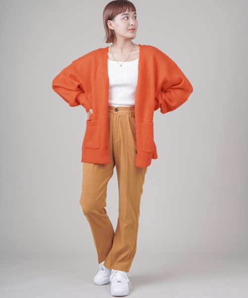 SPINNS（スピンズ）の「ツイルカラースラックス（スラックス・レディース・ブラック/マスタード/チョコ/スモークピンク/ダークオレンジ・ONESIZE）」の9枚目の写真