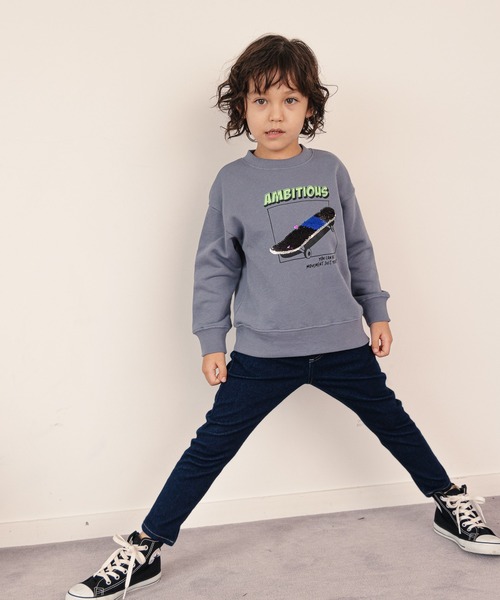 GLOBAL WORK（グローバルワーク）の「【キッズ】スゴラクカットデニムスキニー/958013（その他パンツ・キッズ・ブルー/ブラック/ネイビー/ライトブルー・110cm/160cm/140cm/150cm/100cm/130cm/120cm）」の9枚目の写真