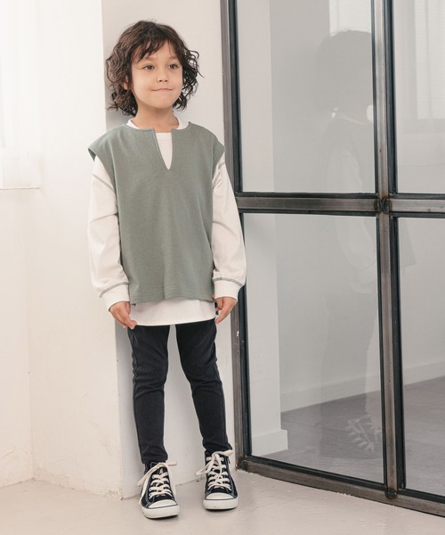 GLOBAL WORK（グローバルワーク）の「【キッズ】スゴラクカットデニムスキニー/958013（その他パンツ・キッズ・ブルー/ブラック/ネイビー/ライトブルー・110cm/160cm/140cm/150cm/100cm/130cm/120cm）」の5枚目の写真