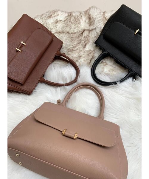 RESEXXY（リゼクシー）の「ベーシックハンドバッグ（ハンドバッグ・レディース・ブラック/ブラウン/ベージュ・FREE）」の5枚目の写真