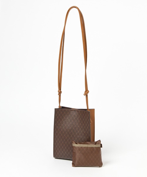 GLOBAL WORK（グローバルワーク）の「スペカルサブBAGショルダー/235160（ショルダーバッグ・レディース・アイボリー/ダークブラウン/ベージュ/その他・ONE SIZE）」の8枚目の写真