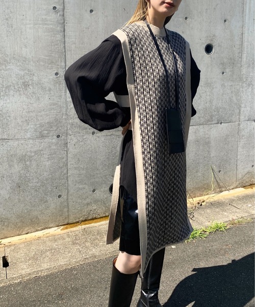 y/m by RIKA（イムバイリカ）の「バルキージャガードロングベスト（ベスト・レディース・ベージュ/オリーブ/アイボリー・FREE）」の14枚目の写真