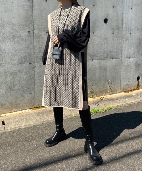 y/m by RIKA（イムバイリカ）の「バルキージャガードロングベスト（ベスト・レディース・ベージュ/オリーブ/アイボリー・FREE）」の9枚目の写真