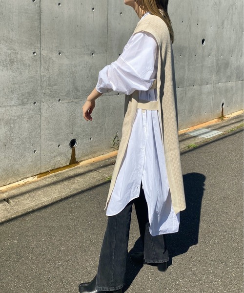 y/m by RIKA（イムバイリカ）の「バルキージャガードロングベスト（ベスト・レディース・ベージュ/オリーブ/アイボリー・FREE）」の17枚目の写真