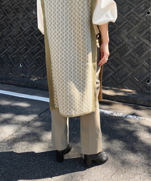 y/m by RIKA（イムバイリカ）の「バルキージャガードロングベスト（ベスト・レディース・ベージュ/オリーブ/アイボリー・FREE）」の11枚目の写真