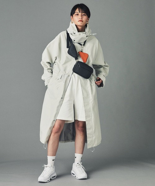 CITY TOKYO（シティトウキョウ）の「本革ダブルスクエアボディーポーチ（ショルダーバッグ・レディース・ホワイト/ブラック・FREE）」の13枚目の写真