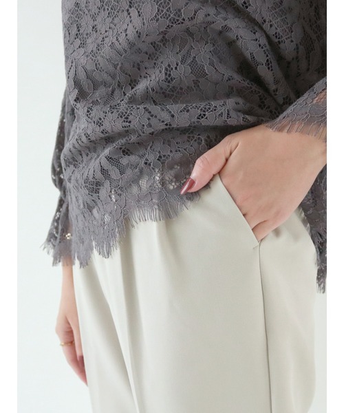 Te chichi（テチチ）の「ダブルクロスタックテーパードパンツ（その他パンツ・レディース・ブラック/グリーン/ベージュ・SMALL/MEDIUM）」の13枚目の写真