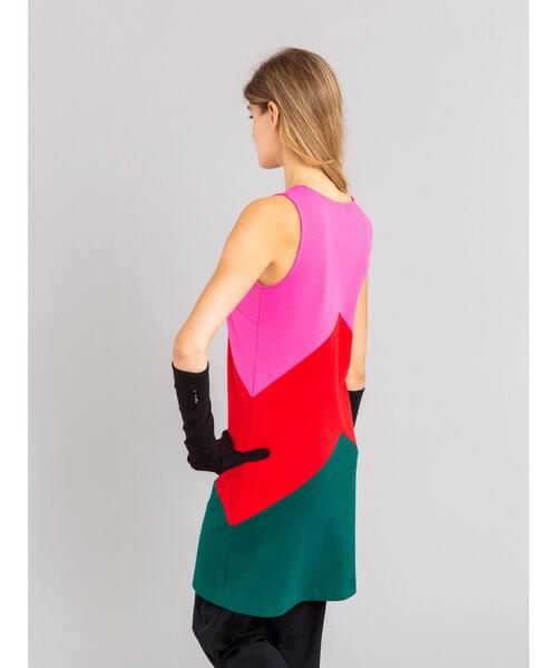 agnes b.（アニエスベー）の「J617 ROBE グラフィカルカラーミニドレス（ワンピース・レディース・グリーン・3/2/1）」の12枚目の写真