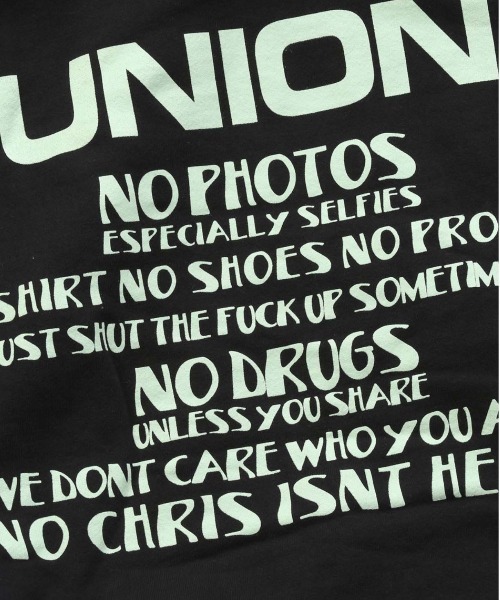 STAFF RULES HOODIE UNION ユニオン スウェット、パーカー