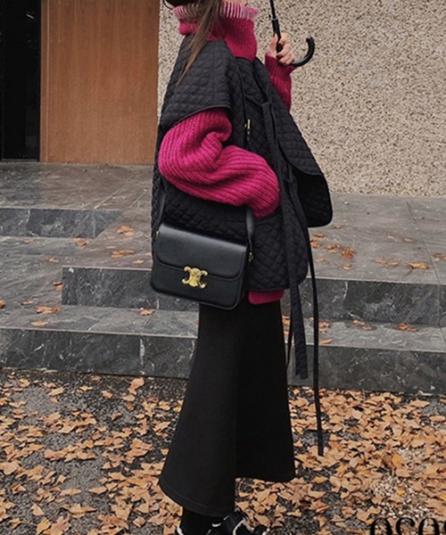 aimoha（アイモハ）の「フェイクダウンキルティング　 紐付きベスト（ダウンベスト・レディース・ホワイト・MEDIUM/SMALL）」の7枚目の写真