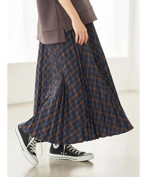 earth music&ecology（アースミュージックアンドエコロジー）の「チェックプリーツスカート ＊（スカート・レディース・ブラウン系その他4/その他12/ブルー系その他5/ブラック系その他3・FREE）」の19枚目の写真