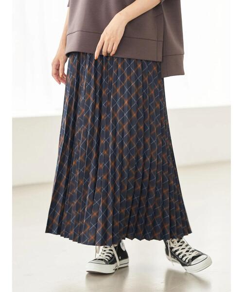 earth music&ecology（アースミュージックアンドエコロジー）の「チェックプリーツスカート ＊（スカート・レディース・ブラウン系その他4/その他12/ブルー系その他5/ブラック系その他3・FREE）」の17枚目の写真