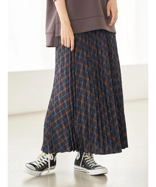 earth music&ecology（アースミュージックアンドエコロジー）の「チェックプリーツスカート ＊（スカート・レディース・ブラウン系その他4/その他12/ブルー系その他5/ブラック系その他3・FREE）」の16枚目の写真