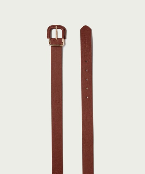 SISLEY（シスレー）の「フェイクレザー革巻きバックルベルト（ベルト・レディース・ブラウン/ブラック・X-SMALL/MEDIUM/SMALL/LARGE）」の7枚目の写真