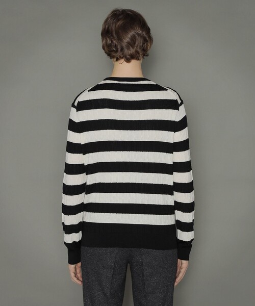 MACKINTOSH LONDON（マッキントッシュ ロンドン）の「14ゲージケーブルクルーネックニット（ニット/セーター・メンズ・オフホワイト/ブラック/ネイビー/ダークブラウン・M/L）」の11枚目の写真