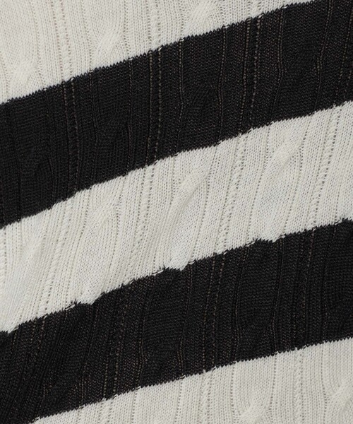 MACKINTOSH LONDON（マッキントッシュ ロンドン）の「14ゲージケーブルクルーネックニット（ニット/セーター・メンズ・オフホワイト/ブラック/ネイビー/ダークブラウン・M/L）」の16枚目の写真