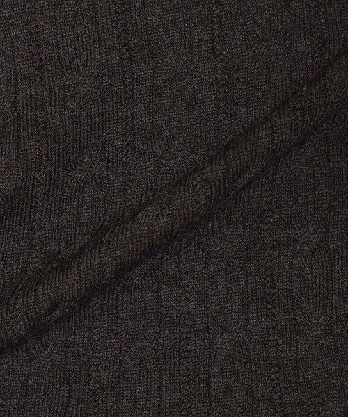 MACKINTOSH LONDON（マッキントッシュ ロンドン）の「14ゲージケーブルクルーネックニット（ニット/セーター・メンズ・オフホワイト/ブラック/ネイビー/ダークブラウン・M/L）」の18枚目の写真