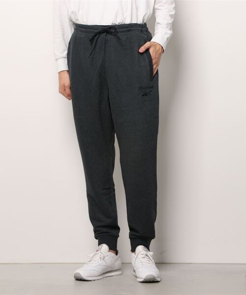 Reebok(リーボック)の「トレーニング エッセンシャルズ メランジ ジョガー / Training Essentials Melange Joggers(スウェットパンツ・メンズ・ブラック/ヘザーグレー・XXX-LARGE/LARGE/MEDIUM/X-LARGE/SMALL/XX-LARGE/X-SMALL)」の7枚目の写真