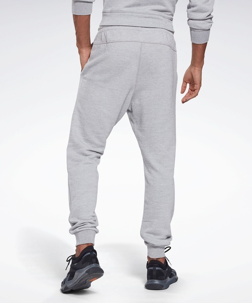 Reebok(リーボック)の「トレーニング エッセンシャルズ メランジ ジョガー / Training Essentials Melange Joggers(スウェットパンツ・メンズ・ブラック/ヘザーグレー・XXX-LARGE/LARGE/MEDIUM/X-LARGE/SMALL/XX-LARGE/X-SMALL)」の12枚目の写真