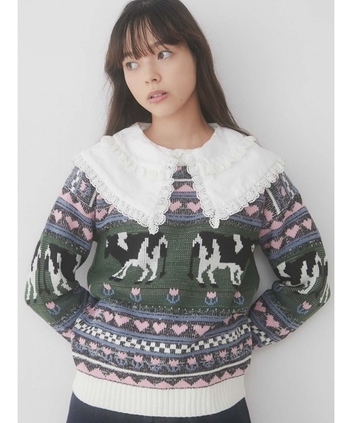 merry jenny♡ ニット2点セット♡ merry jenny（メリージェニー）の「牧場ニット（ニット/セーター