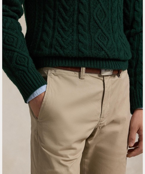 ストレート フィット ウォッシュド ストレッチ チノ パンツ