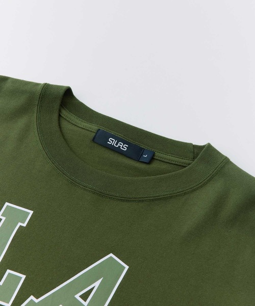 SILAS(サイラス)の「COLLEGE LOGO LS TEE サイラスカレッジロゴロンT(Tシャツ/カットソー・メンズ・ネイビー/ホワイト/ブラック/オリーブ・MEDIUM/X-LARGE/LARGE)」の9枚目の写真