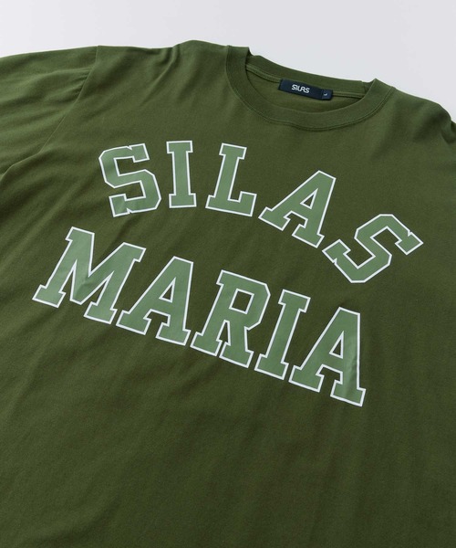 SILAS(サイラス)の「COLLEGE LOGO LS TEE サイラスカレッジロゴロンT(Tシャツ/カットソー・メンズ・ネイビー/ホワイト/ブラック/オリーブ・MEDIUM/X-LARGE/LARGE)」の7枚目の写真