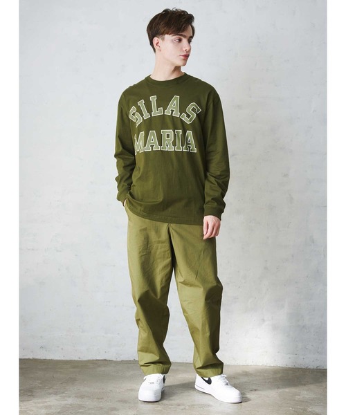 SILAS(サイラス)の「COLLEGE LOGO LS TEE サイラスカレッジロゴロンT(Tシャツ/カットソー・メンズ・ネイビー/ホワイト/ブラック/オリーブ・MEDIUM/X-LARGE/LARGE)」の11枚目の写真