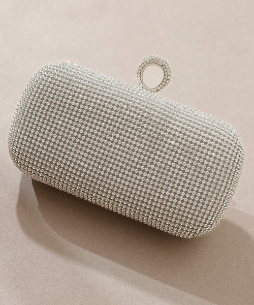 PourVous（プールヴー）の「ビジューパーティーバッグ 結婚式 同窓会 オケージョン お呼ばれ（クラッチバッグ・レディース・シルバー/ゴールド・FREE）」の11枚目の写真