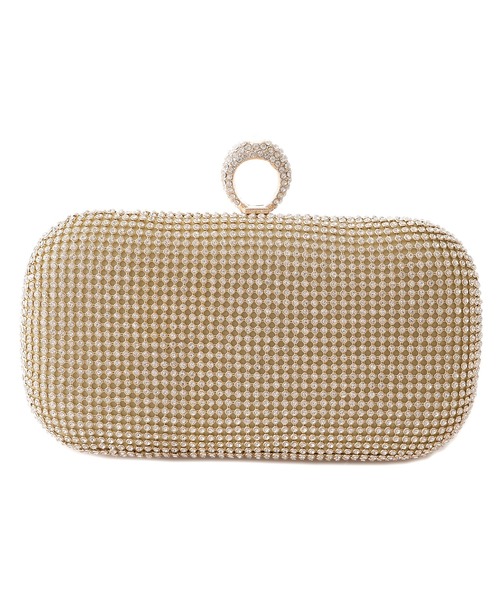 PourVous（プールヴー）の「ビジューパーティーバッグ 結婚式 同窓会 オケージョン お呼ばれ（クラッチバッグ・レディース・シルバー/ゴールド・FREE）」の5枚目の写真